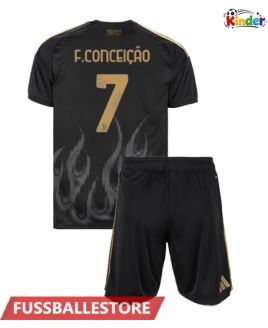 Günstige Juventus Francisco Conceicao #7 3rd trikot Kinder 2026-27 Kurzarm (+ Kurze Hosen)